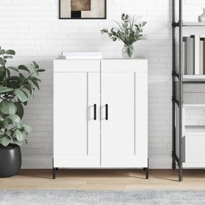 vidaXL Komoda biela 69,5x34x90 cm kompozitné drevo