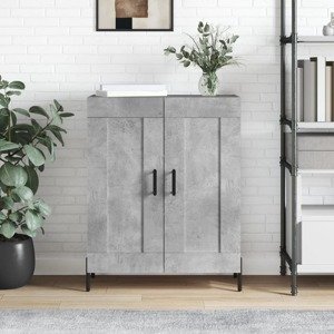 vidaXL Komoda betónovo sivá 69,5x34x90 cm kompozitné drevo