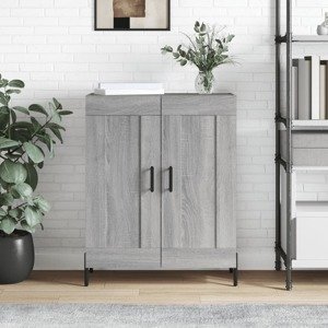 vidaXL Komoda sivý dub sonoma 69,5x34x90 cm kompozitné drevo