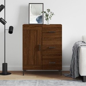 vidaXL Komoda hnedý dub 69,5x34x90 cm kompozitné drevo