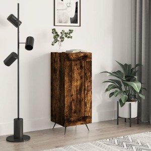 vidaXL Komoda dymový dub 34,5x34x90 cm spracované drevo
