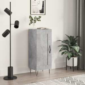vidaXL Komoda betónovo sivá 34,5x34x90 cm spracované drevo
