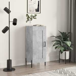vidaXL Komoda betónovo sivá 34,5x34x90 cm spracované drevo