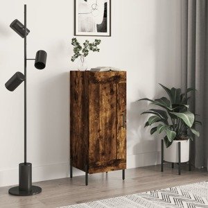 vidaXL Komoda dymový dub 34,5x34x90 cm spracované drevo