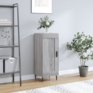 vidaXL Komoda sivý dub sonoma 34,5x34x90 cm spracované drevo