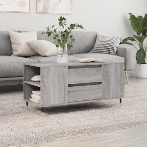 vidaXL Konferenčný stolík sivý sonoma 102x44,5x50 kompozitné drevo
