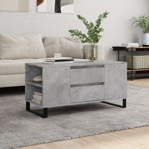 vidaXL Konferenčný stolík betónovosivý 102x44,5x50 cm kompozitné drevo