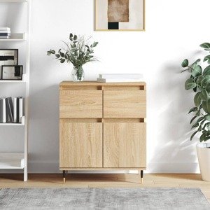 vidaXL Komoda dub sonoma 60x35x70 cm spracované drevo