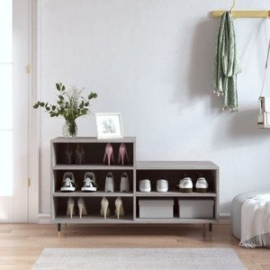 vidaXL Botník sivý dub sonoma 102x36x60 cm spracované drevo