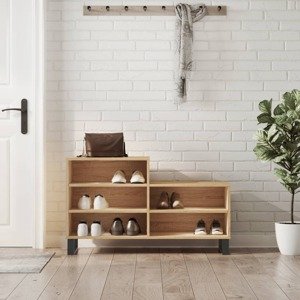 vidaXL Botník dub sonoma 102x36x60 cm spracované drevo