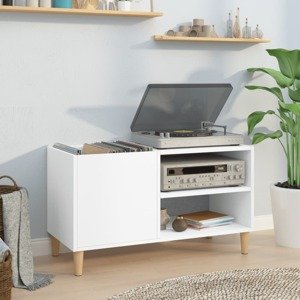 vidaXL Skrinka na platne biela 84,5x38x48 cm kompozitné drevo