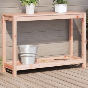 vidaXL Stôl na presádzanie s policou 108x35x75 cm masívny douglas