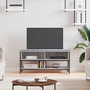 vidaXL TV skrinka sivý dub sonoma 100x35x45 cm kompozitné drevo
