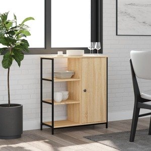 vidaXL Komoda dub sonoma 70x30x80 cm kompozitné drevo