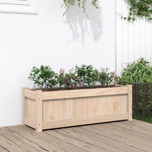 vidaXL Záhradný kvetináč 90x31x31 cm masívna borovica