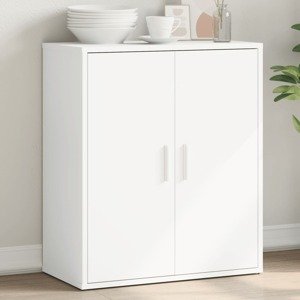 vidaXL Komoda biela 60x31x70 cm kompozitné drevo