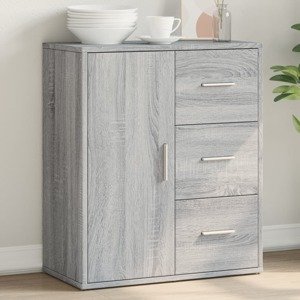 vidaXL Komoda sivá sonoma 60x31x70 cm kompozitné drevo
