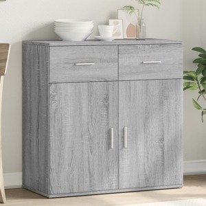 vidaXL Komoda, sivá sonoma 79x38x80 cm, kompozitné drevo