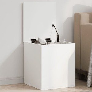 vidaXL Úložný box biely 40x42x46 cm kompozitné drevo