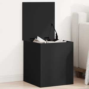 vidaXL Úložný box čierny 40x42x46 cm kompozitné drevo