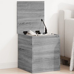 vidaXL Úložný box sivý sonoma 40x42x46 cm kompozitné drevo
