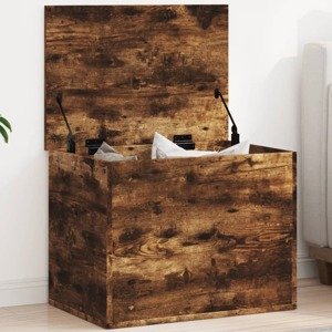 vidaXL Úložný box dymový dub 60x42x46 cm kompozitné drevo