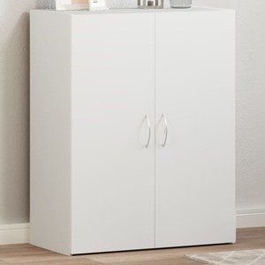 vidaXL Kartotéka biela 60x32x77,5 cm kompozitné drevo