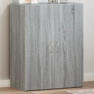 vidaXL Kartotéka sivá sonoma 60x32x77,5 cm kompozitné drevo