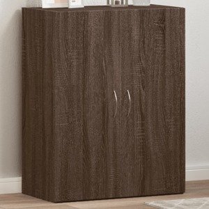 vidaXL Kartotéka hnedý dub 60x32x77,5 cm kompozitné drevo