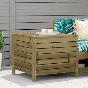 vidaXL Záhradná taburetka 62x63,5x53,5 cm impregnovaná borovica