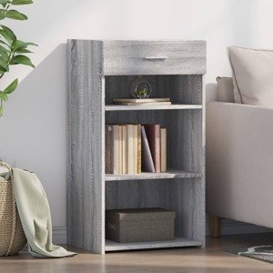 vidaXL Komoda sivý dub sonoma 50x42,5x93 cm kompozitné drevo