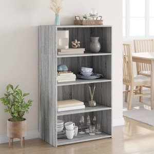 vidaXL Vysoká skrinka sivý dub sonoma 70x41x124 cm kompozitné drevo