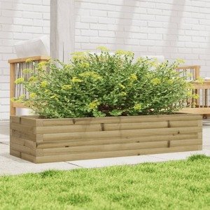 vidaXL Záhradný kvetináč 110x40x23 cm impregnovaná borovica