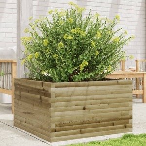 vidaXL Záhradný kvetináč 80x80x45,5 cm impregnovaná borovica