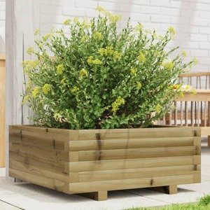 vidaXL Záhradný kvetináč 60x60x26,5 cm impregnovaná borovica