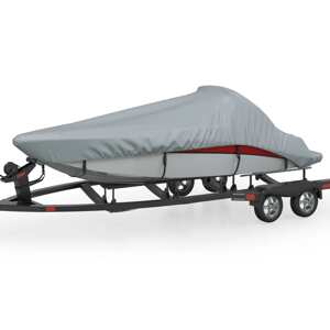vidaXL Šedá pokrývka pre čln, dĺžka 427-488 cm, šírka173 cm