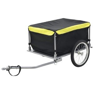 vidaXL Cyklovozík, čierno žltý 65 kg