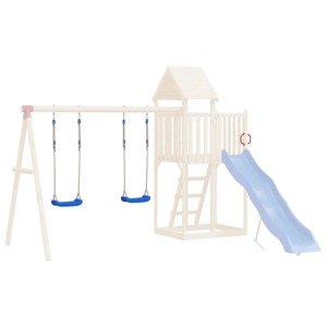 vidaXL Sedadlá na hojdačku s lanami 2 ks modré 37x15 cm polyetylén