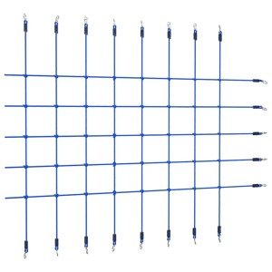 vidaXL Sieť na lezenie 200x150 cm modrá