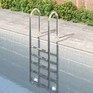 vidaXL Bazénový rebrík 54x38x211 cm 304 nehrdzavejúca oceľ