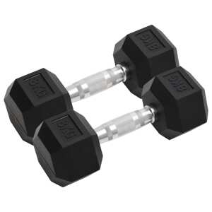 vidaXL Jednoručné činky 2 ks 16 kg liatina