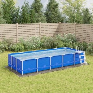 vidaXL Tkanina pod bazén bledosivá 550x280 cm polyesterová geotextília