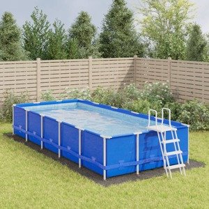 vidaXL Tkanina pod bazén bledosivá 750x370 cm polyesterová geotextília